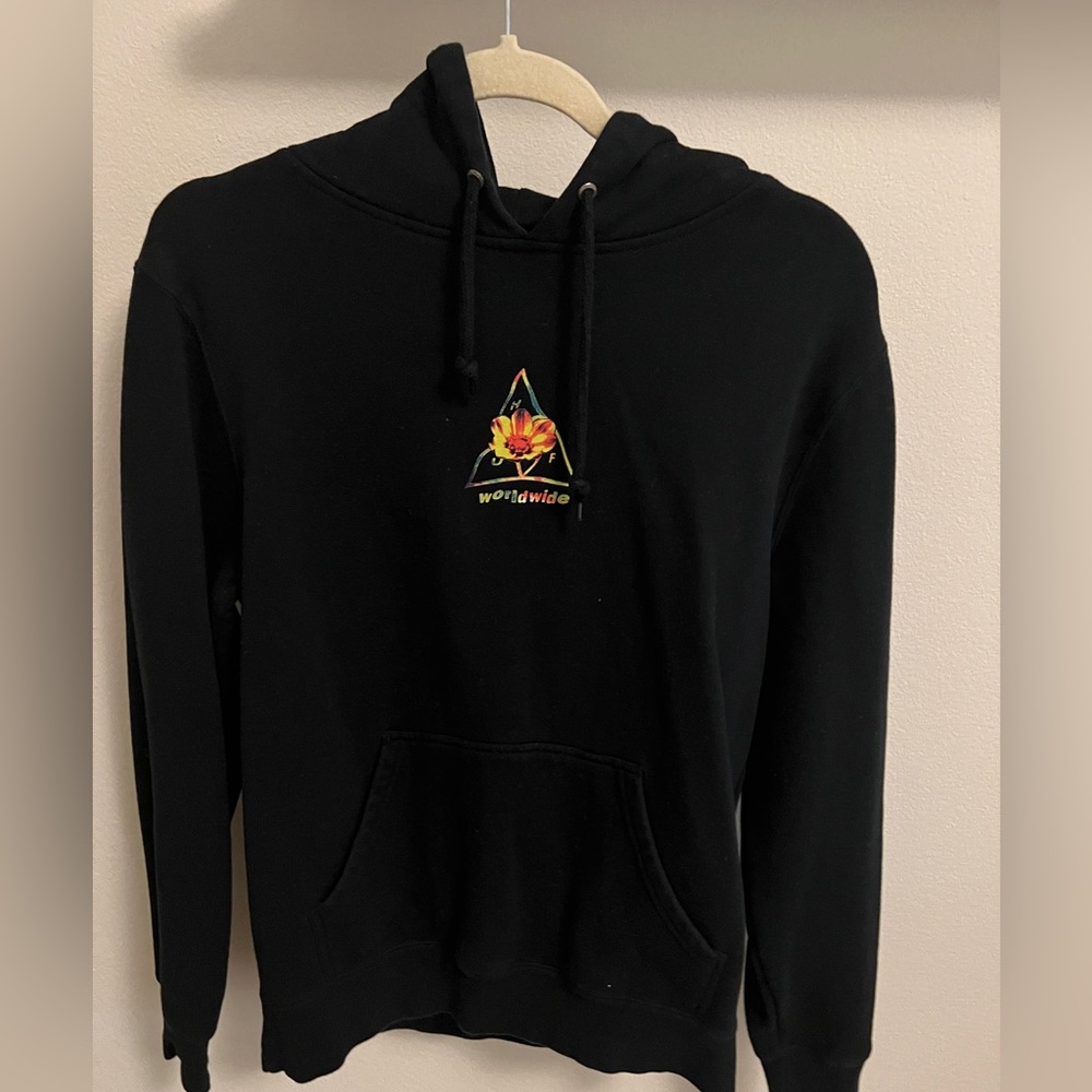 HUF black hoodie in Small